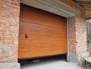 brown sectional garage door - Garage Door People